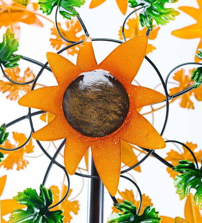 Sunflower Garden Metal Wind Spinner