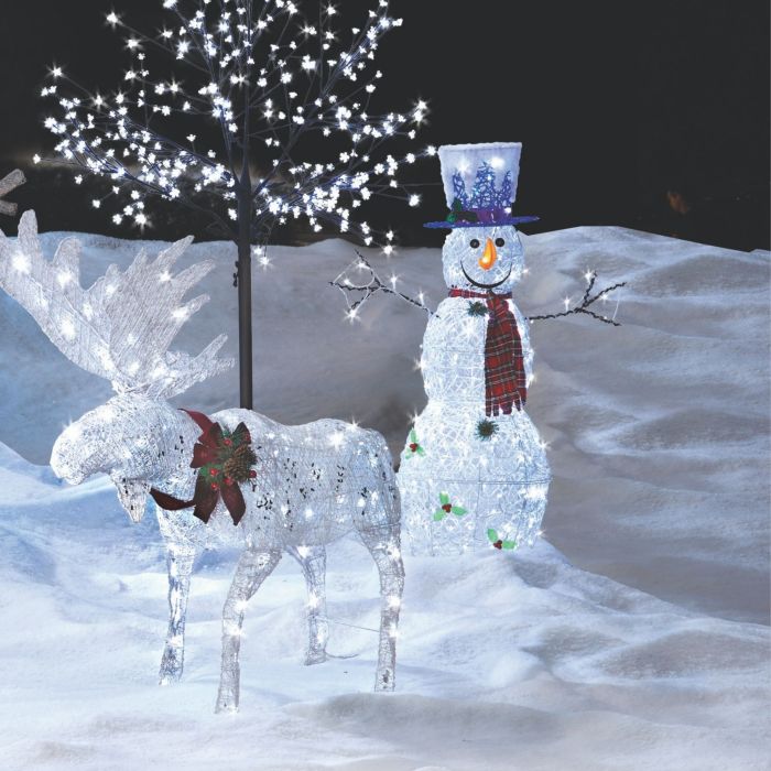 Twinkling Snowman Pre-Lit LED Christmas Lawn Decor