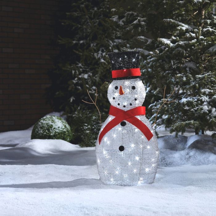 Classic Snowman Pre-Lit LED Christmas Lawn Decor