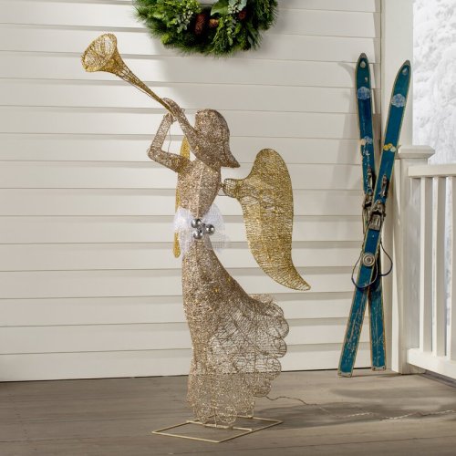 Angel with Clear Lights Christmas Decoration Lighted Display