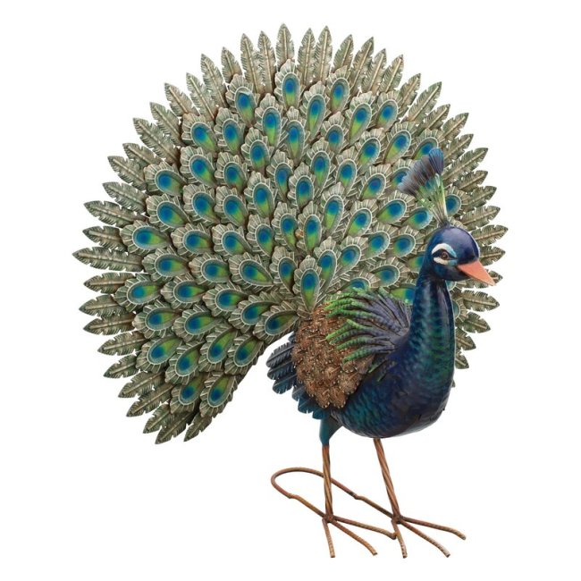 Colorful Peacock Statue