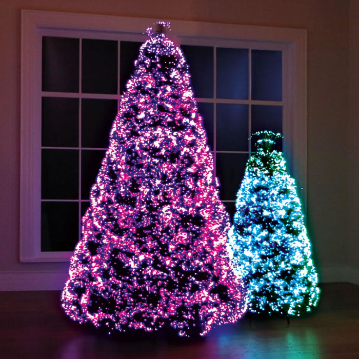 The Northern Lights Christmas Trees,2 pieces