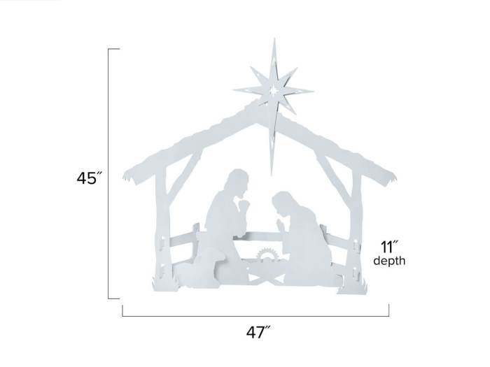 Medium Outdoor Nativity Set