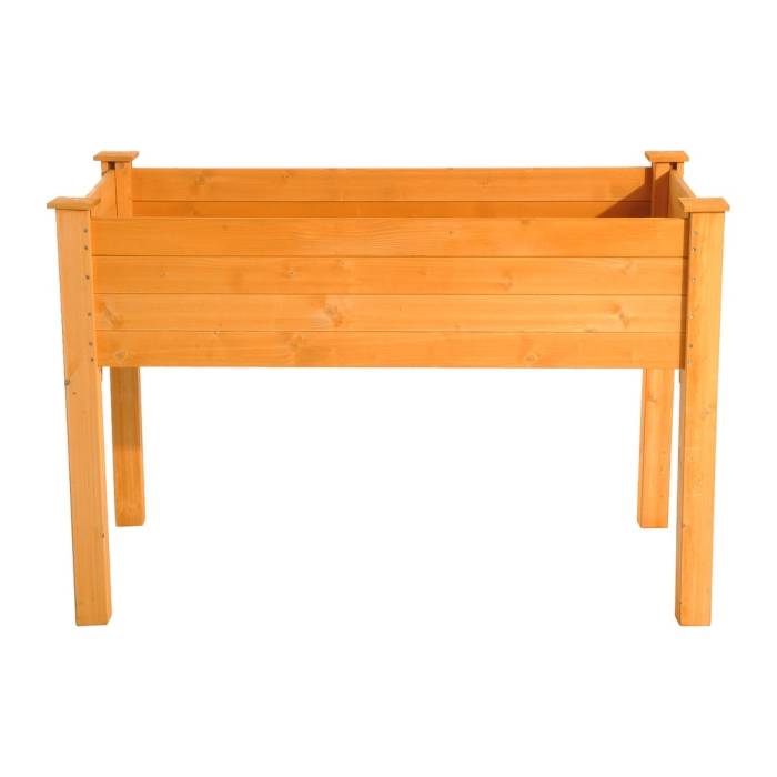 2' x 4' Wooden Elevated Garden Bed Outdoor Planter Box with Raised Legs & Quality Lightweight Desi