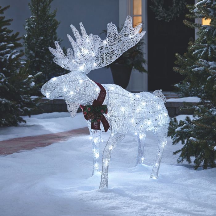 Moose Pre-Lit LED Christmas Lawn Decor