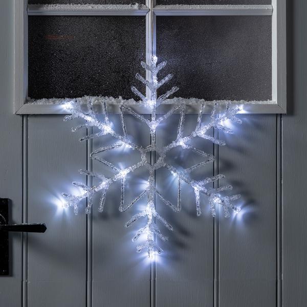 Snowflake Light Up Outdoor Christmas Decoration