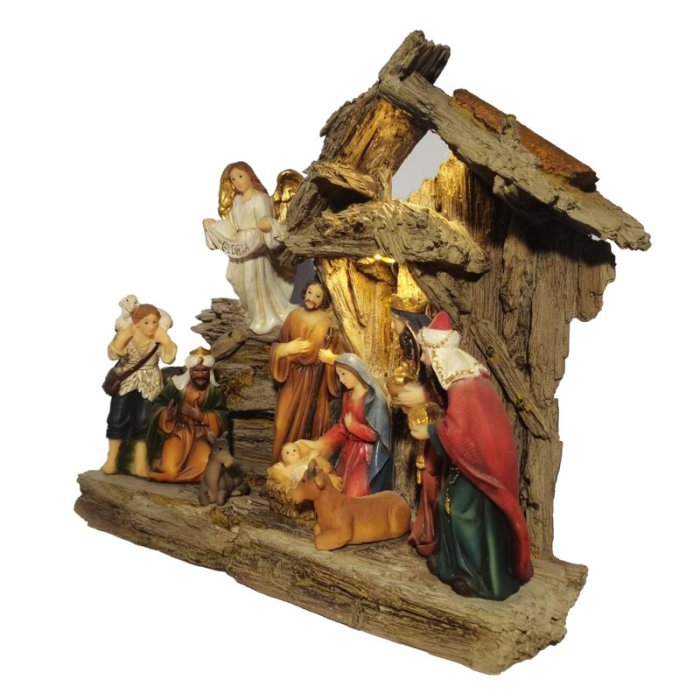 11 Piece Nativity Scene Set