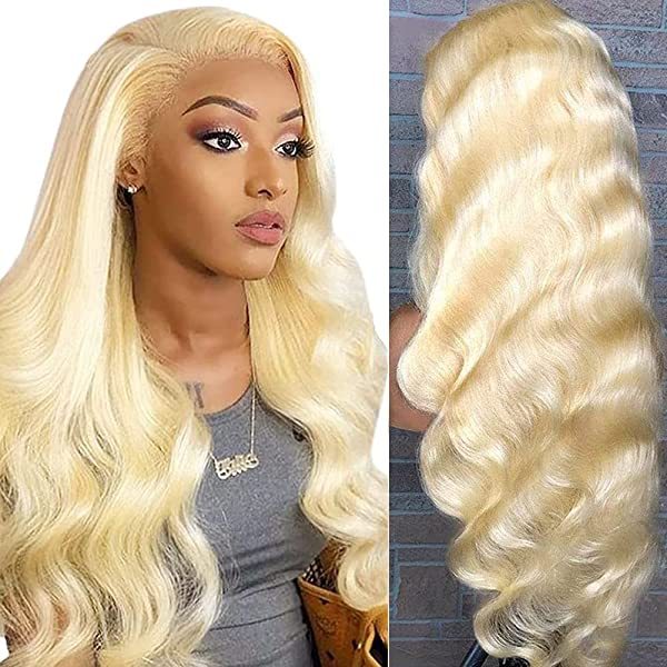 Body Wave Lace Front Wigs Human Hair Pre Plucked Bleached Knots with Baby Hair Glueless 4×4 Brazilian Virgin Lace Closure Human Hair Wigs for Black Women Natural Color 150 Density 18 Inch (Pack of 1) 4x4 body wave wig