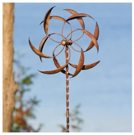 15-Inch Staked Feather Kinetic Spinner, Large