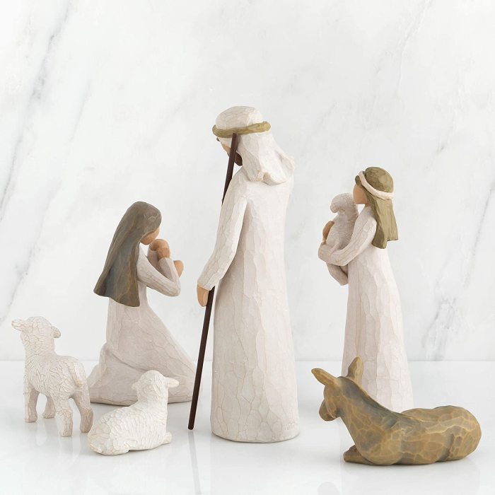 Nativity, Sculpted Hand-Painted Nativity Figures, 6-Piece Set