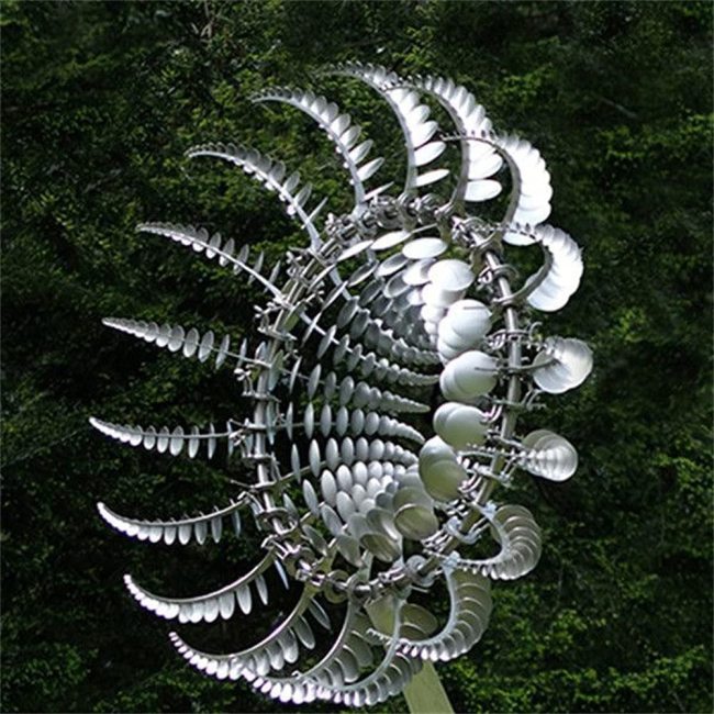 Unique And Magical Metal Windmill-kinetic Metal Wind Spinners With Metal Garden Stake