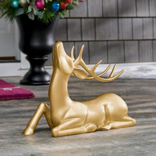 Christmas Gold Deer