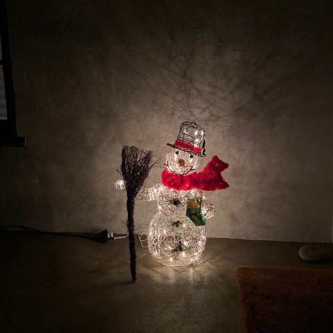 Snowman Christmas Decoration Figurine Lighted Display