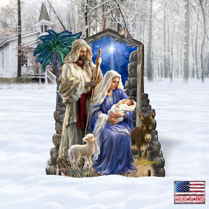 Holy Night Nativity Family Home and Outdoor Decor Lawn Art/Figurine