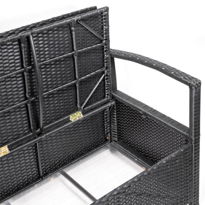 70 Gallons Gallon Water Resistant Wicker Storage Bench