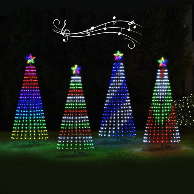 The 7 1/2' Synchronized Musical Pixel Tree
