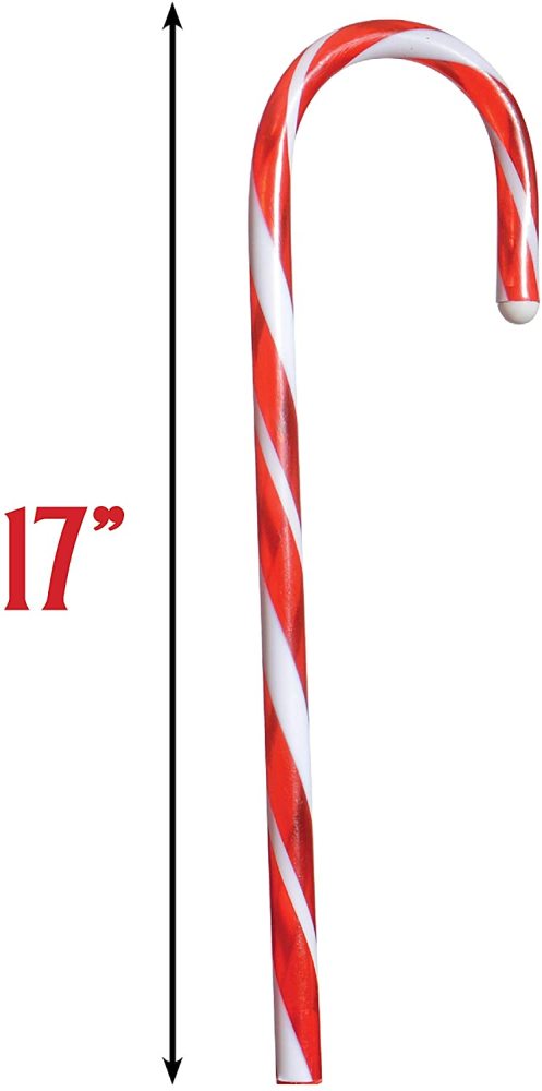 Christmas Candy Cane Pathway Markers Set of 12 Christmas Indoor/Outdoor Decoration Lights