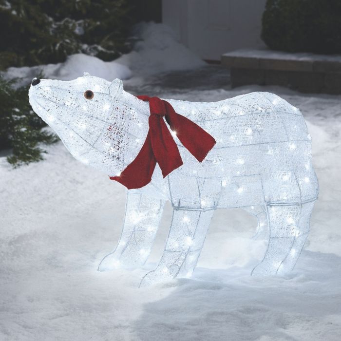 Polar Bear Pre-Lit LED Christmas Lawn Decor