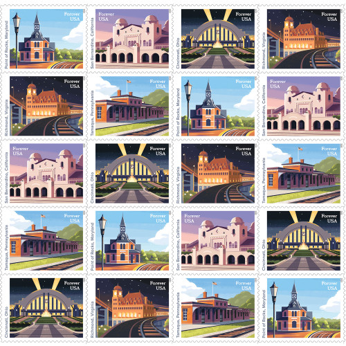 Railroad Stations, 100 Pcs