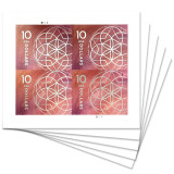 $10 Floral Geometry, 4 Pcs