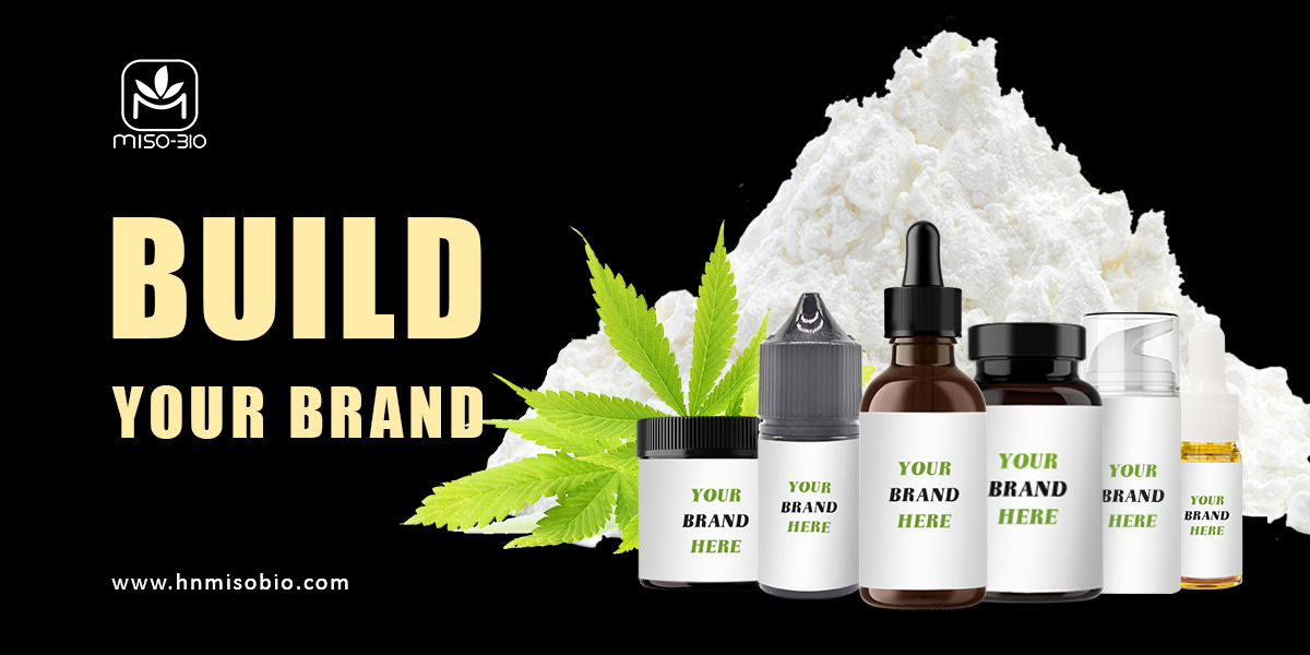 Build your brand with white label CBD products and CBD isolate