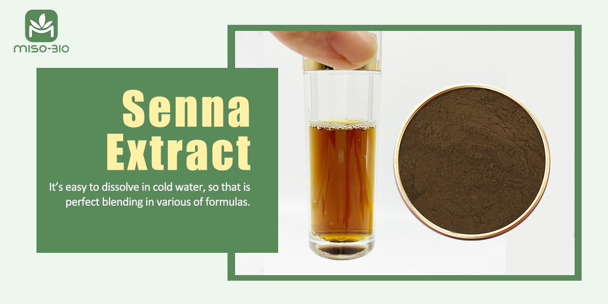 100% water soluble Senna Leaf Extract