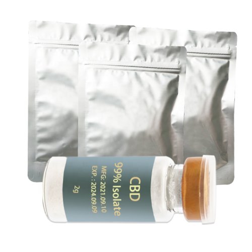 Industrial Hemp Plant Extract Pure 99.5% CBD Isolate Powder Crystals