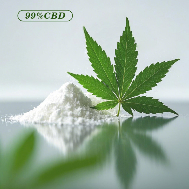 Best sale Cannabis Factory Wholesale 99% CBD Isolate Powder