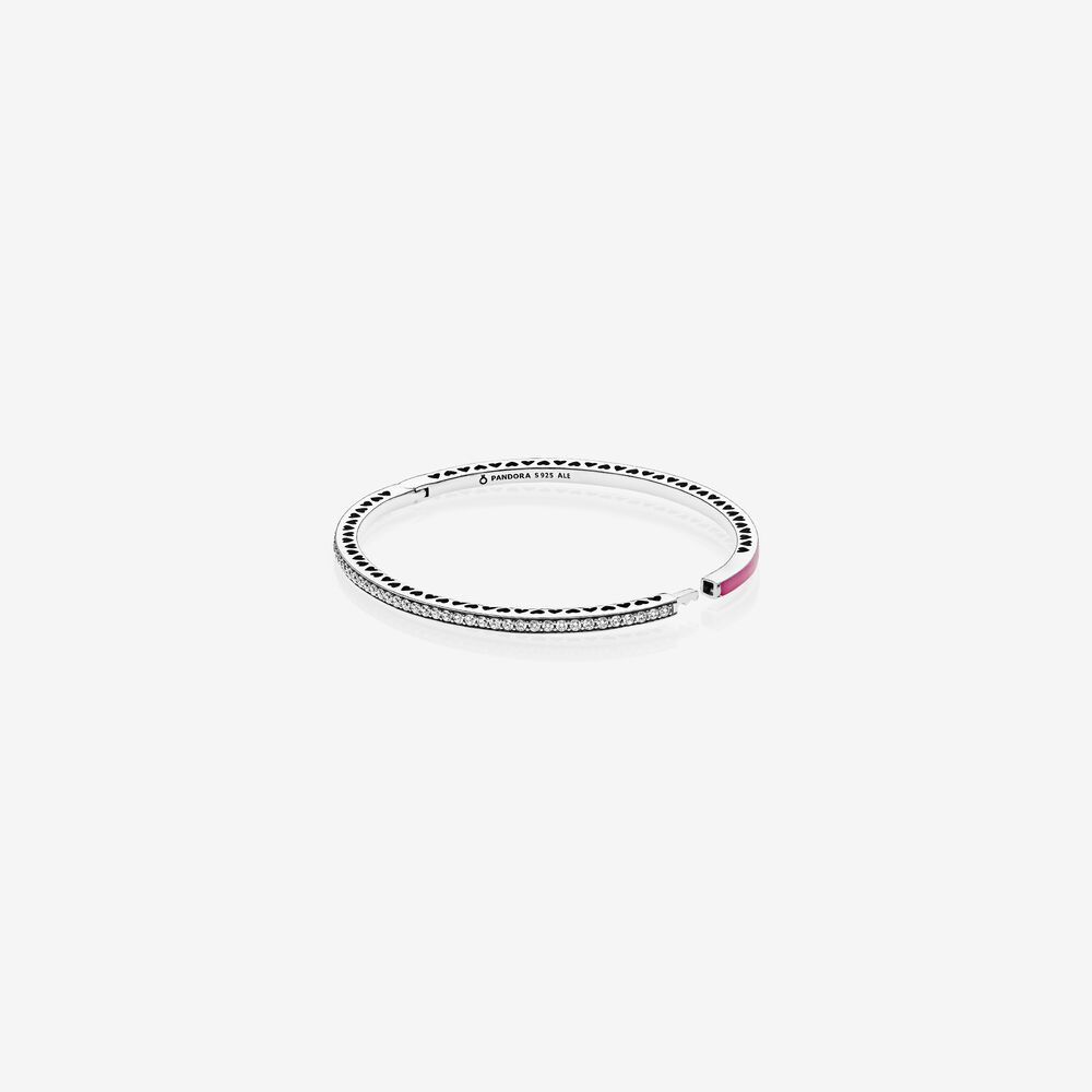 Radiant Hearts of PANDORA Bangle 