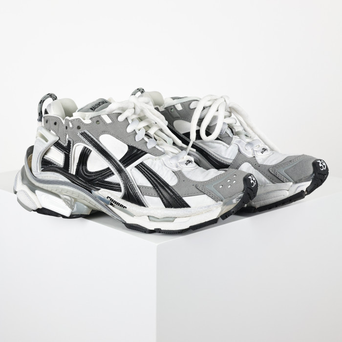 Balenciag* Runner Sneaker 'Worn-Out - Grey White Black'