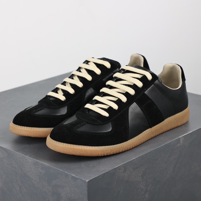 M@ison M@rgiela Replica low-top Leather Sneakers  ‘Black’