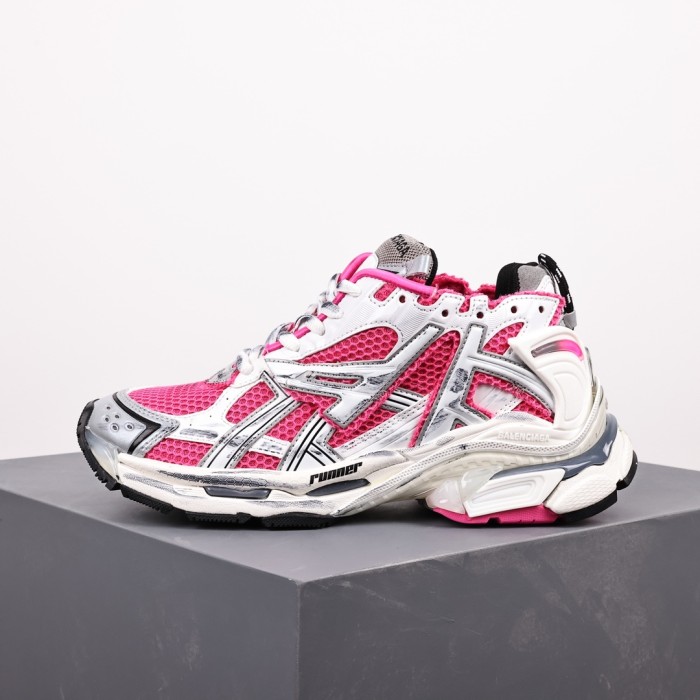 Balenciag* Runner Sneaker 'White Neon Pink'