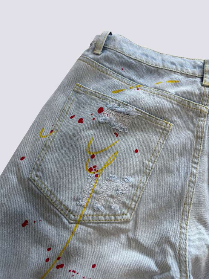 Drew House  Teddy Bear Smiling Face Jeans