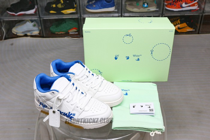 Off-White Out Of Office  OOO  Low Tops For Walking White White Dark Blue