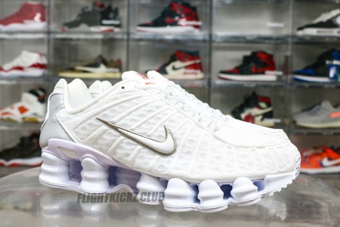 Nike Shox TL White Metallic Silver