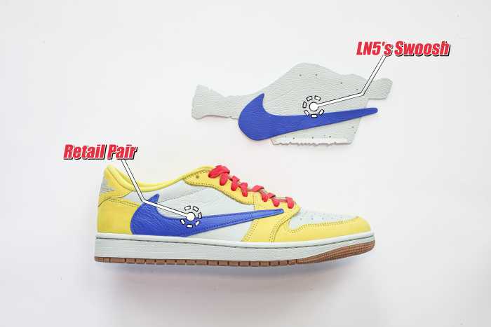 Travis Scott x Air Jordan 1 Retro Low OG SP “Elkins/Canary Yellow”（A1）