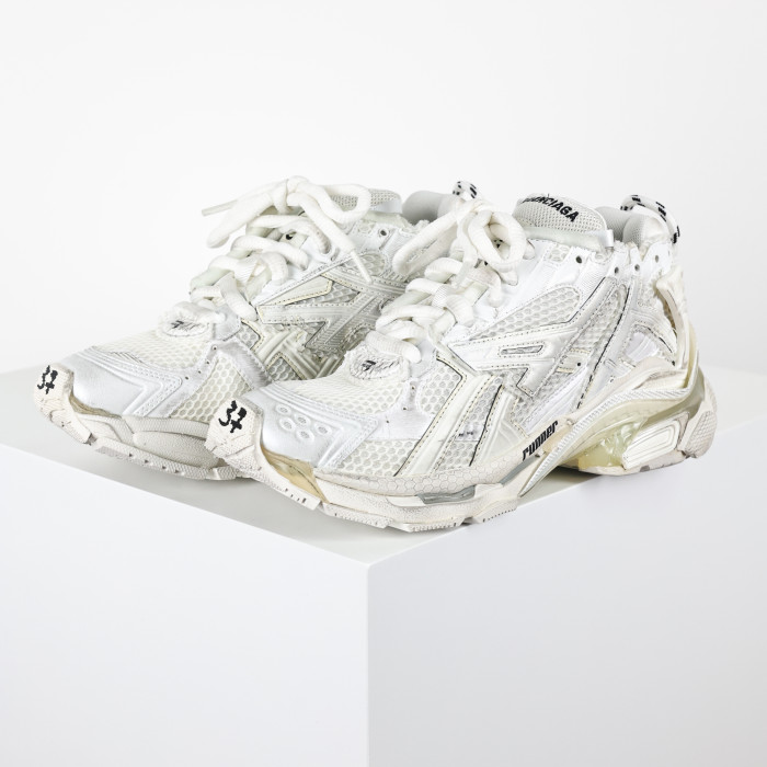 Balenciag* Runner Sneaker White
