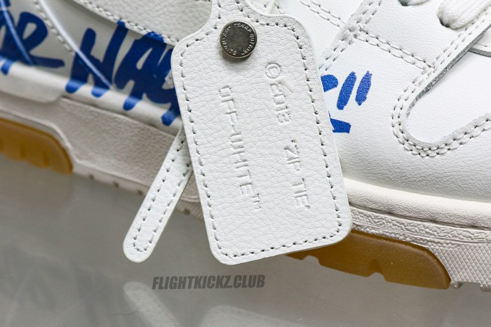 Off-White Out Of Office  OOO  Low Tops For Walking White White Dark Blue
