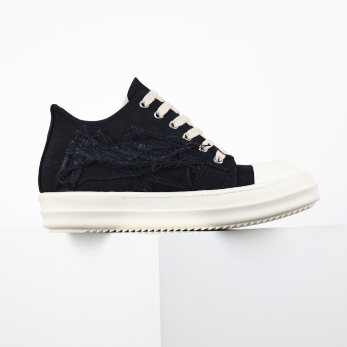 R!ck Owens RKSHDW Strobe Low Black Milk Cotton