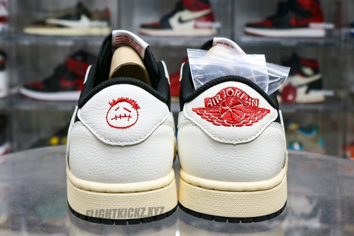 Travis Scott x Air Jordan 1 Low Black White Concept