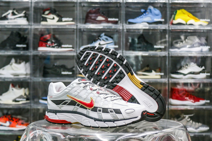 Nike P-6000 White Gold Red (Women's)