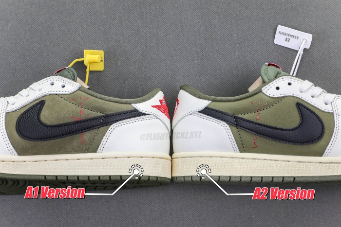 Travis Scott x Air Jordan 1 ' Medium Olive'  (A2 Batch)