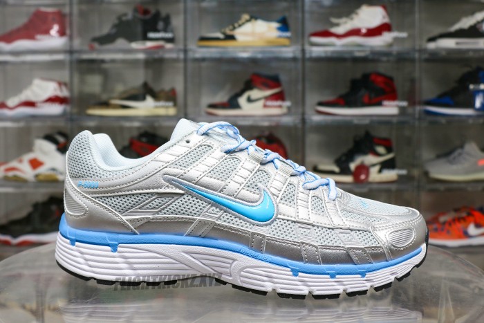 Nike P-6000 Metallic Platinum Pure Platinum Metallic Silver University Blue