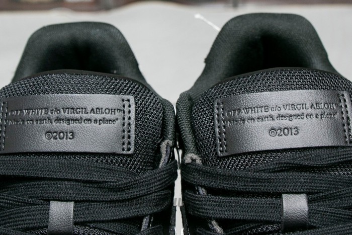Off-White Out Of Office OOO Low Tops Sartorial Stitching Black Black