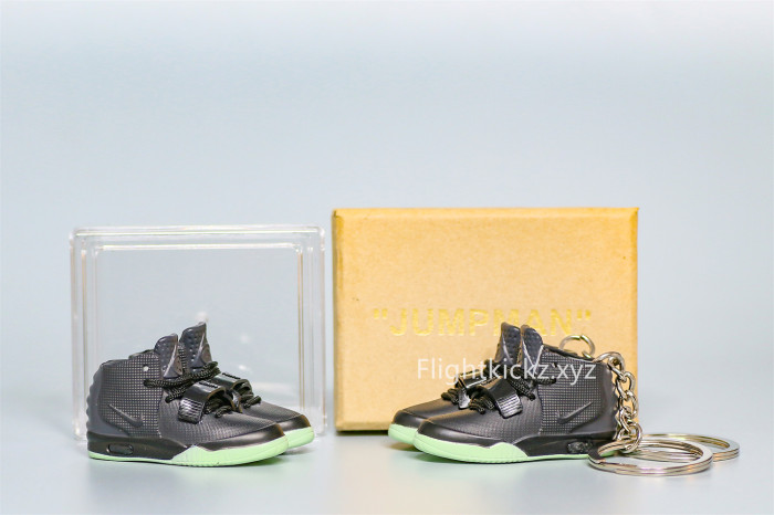 Mini Sneaker Nike Air Yeezy 2 NRG Solar Red 3D keychain
