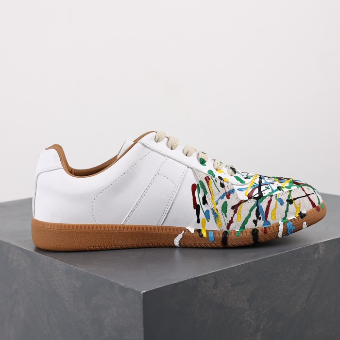M@ison M@rgiela Replica Paint low-top ‘White’