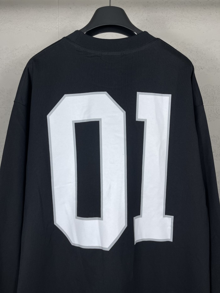 Balanciag@ Jersey Long Sleeves Tee 2025