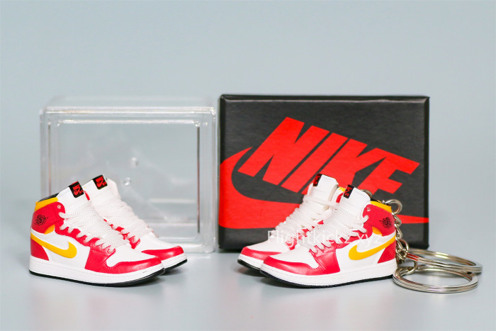Mini Sneaker Air Jordan 1 Retro High OG Light Fusion Red 3D keychain