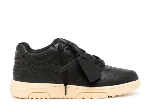 OFF-WHITE Out Of Office OOO Low Tops Black Gum