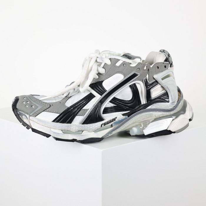 Balenciag* Runner Sneaker 'Worn-Out - Grey White Black'